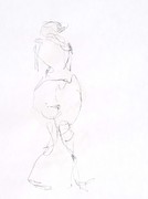 akt zeichnung mit einer linie - figürliche skizzen -  möhnesee 2016 - julian jacobs